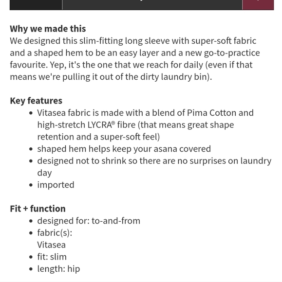 🍋Lululemon🍋 Between the Lines Long Sleeve Grey - Picture 3 of 8